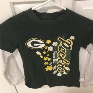 Girls L Green Bay Packers long sleeve shirt